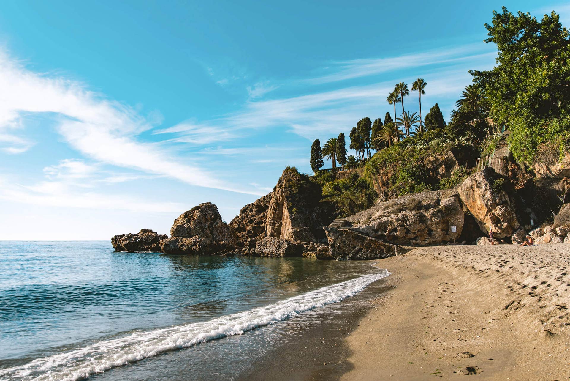 Playa de Nerja en Málaga