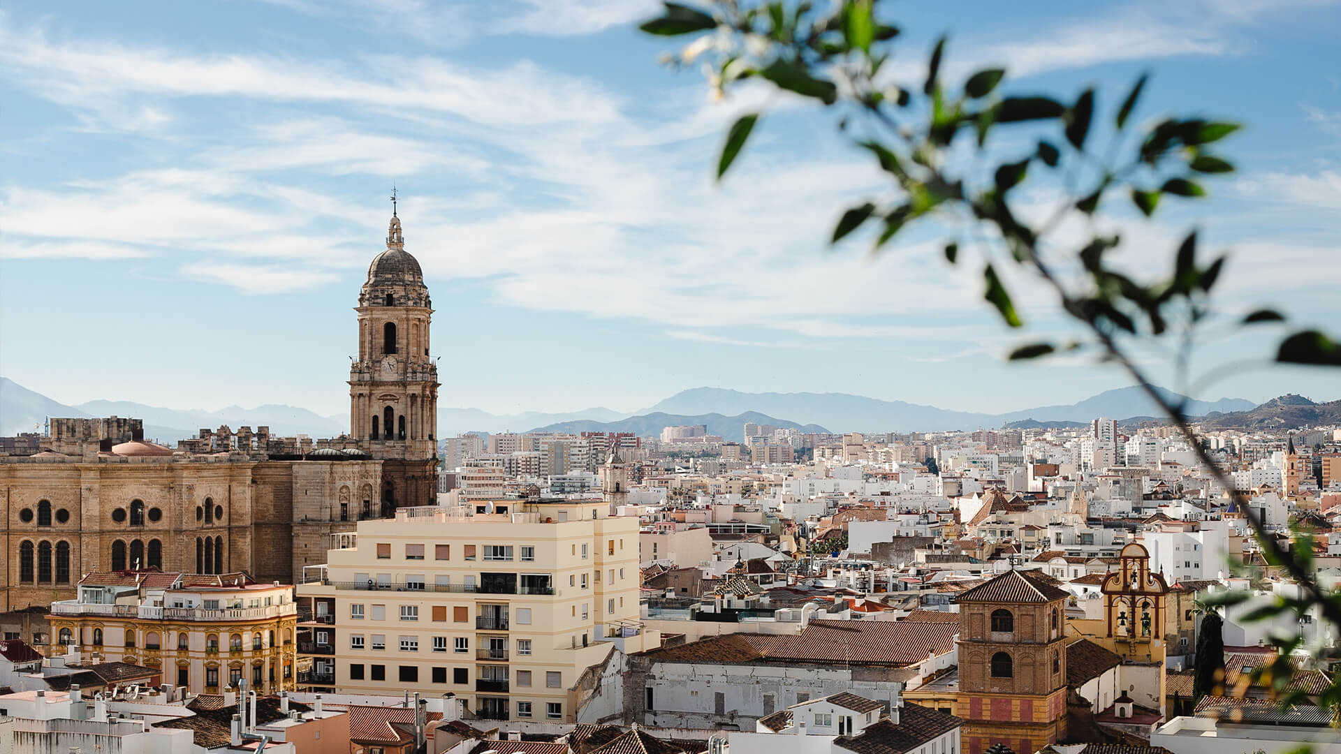 Vistas de la ciudad de Málaga